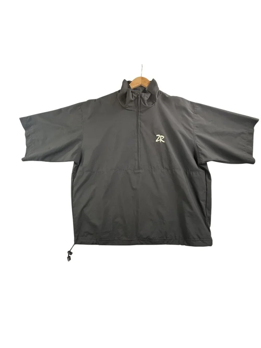 Zero Restriction Jacket Mens Large Black Windstopper 1/2 Zip Golf Windbreaker